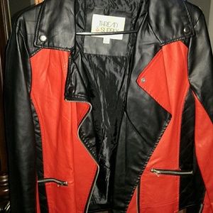 Faux leather jacket